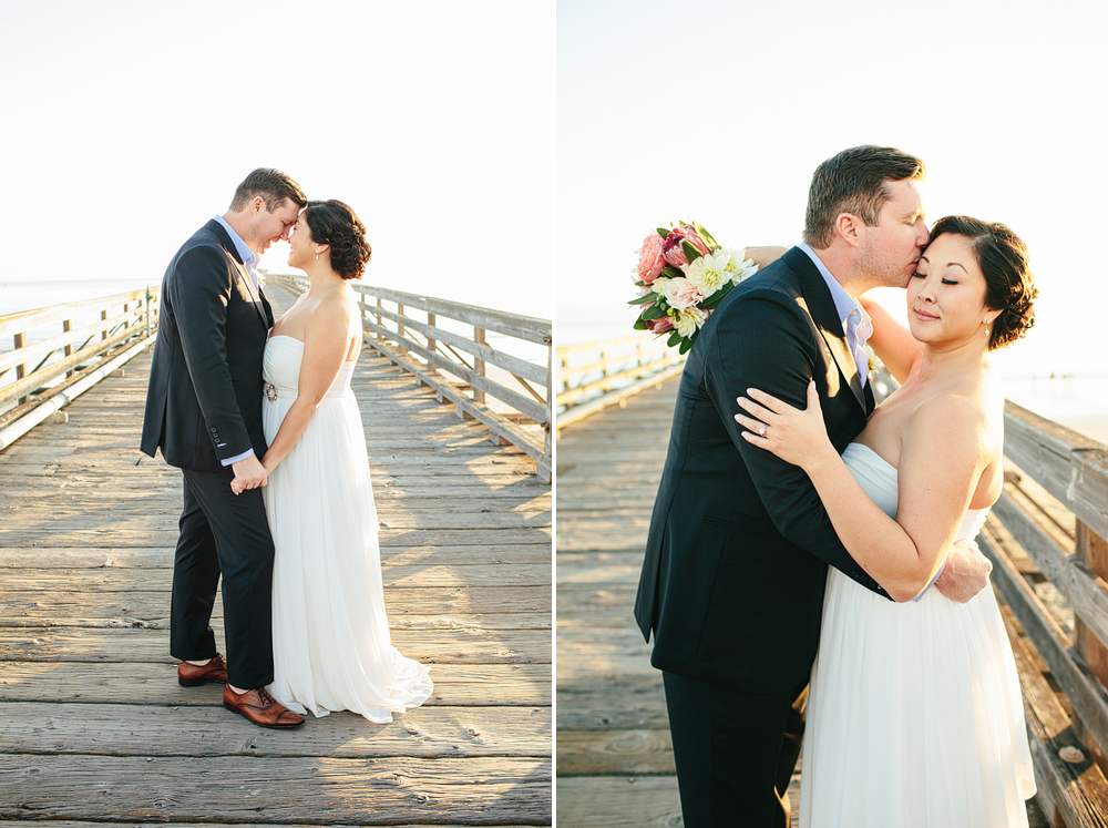 Helen and Rocco on a dock.