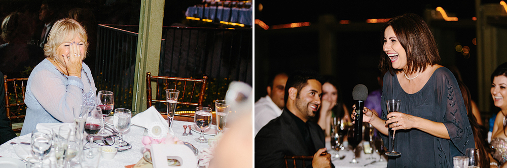 These are photos of the toast at the reception.