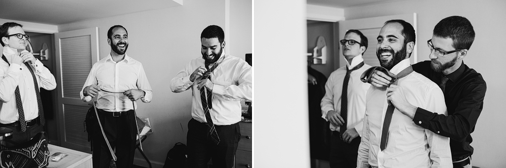 These are photos of Drew and his groomsmen getting ready.