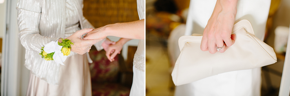 These are detail photos of hands and the bride