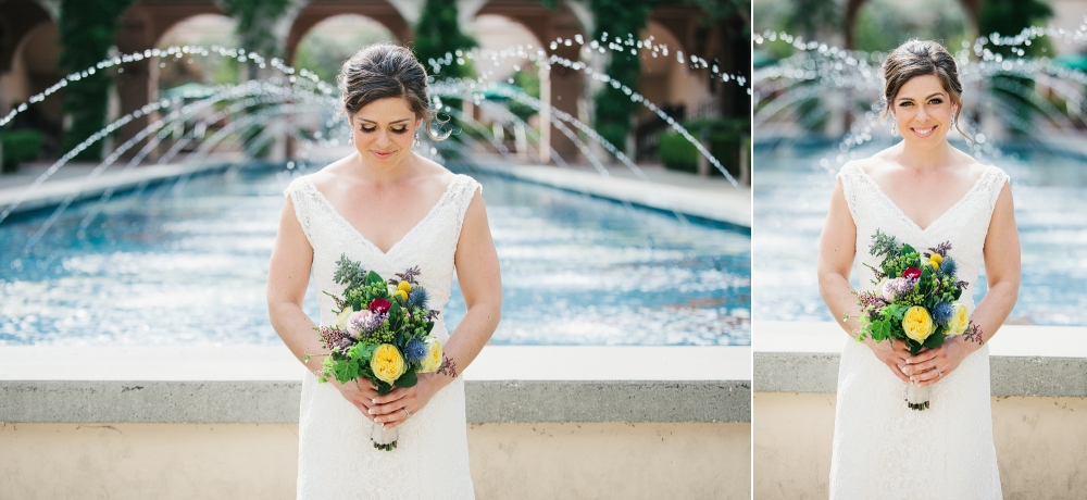 This is a photo of Rachel at the Caltech fountain.