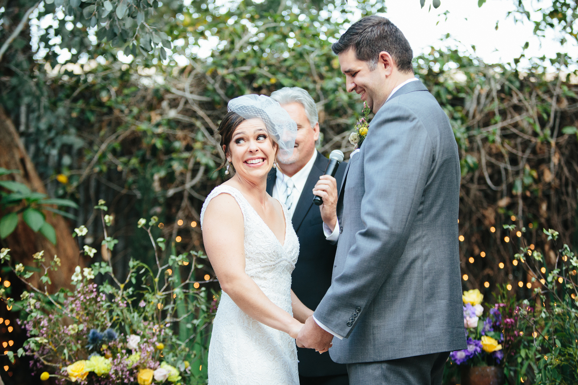 What a cute moment during Rachel and Seth's ceremony.