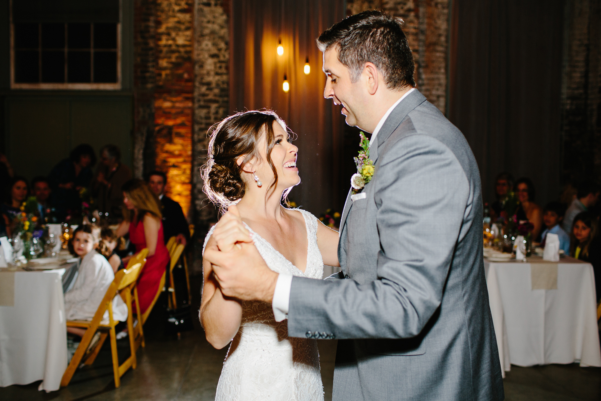 This is a photo from Rachel and Seth's first dance.