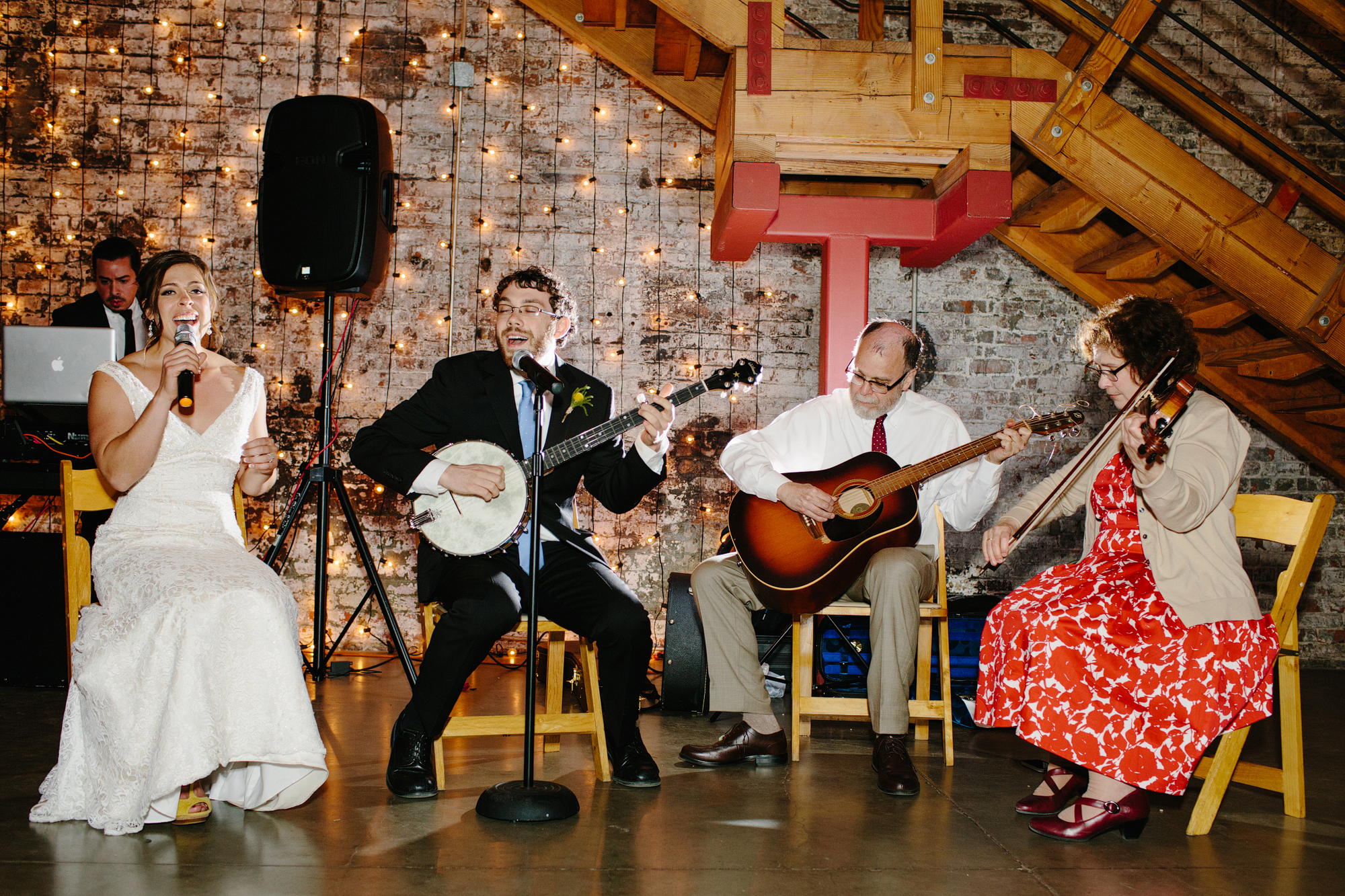 When the couples sing at weddings, they win at life. True story.