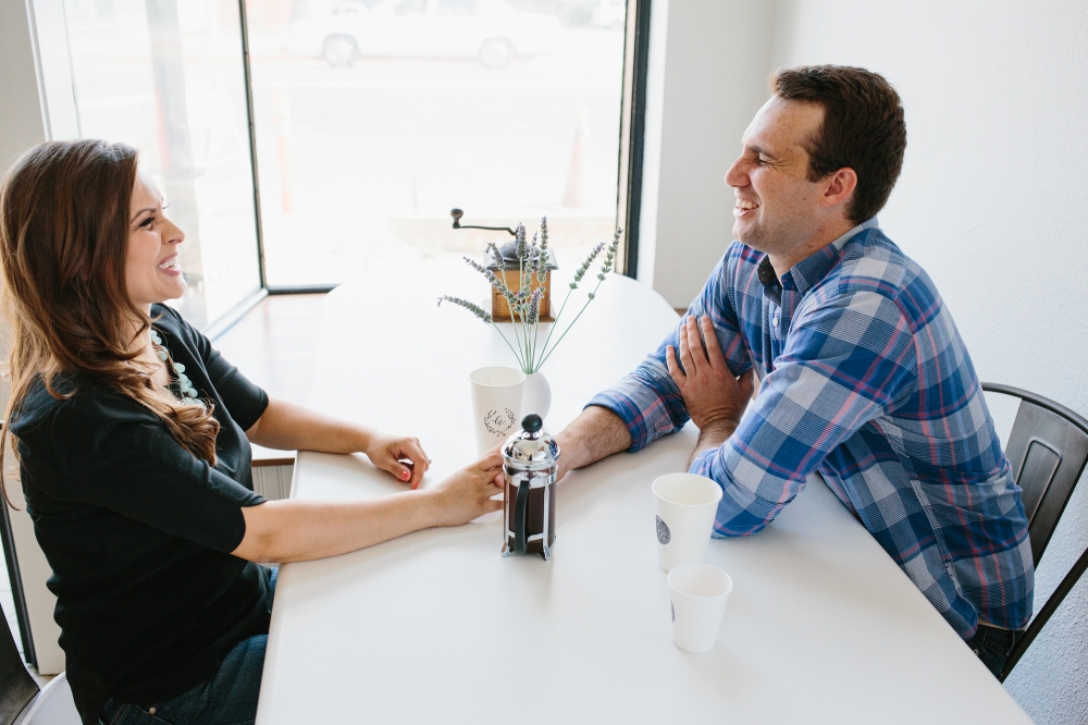 Pasadena Coffee House Engagement Session