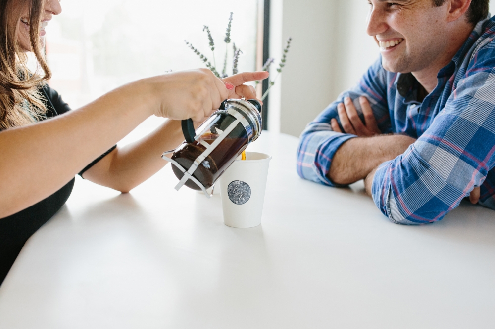 Pasadena Coffee House Engagement Session