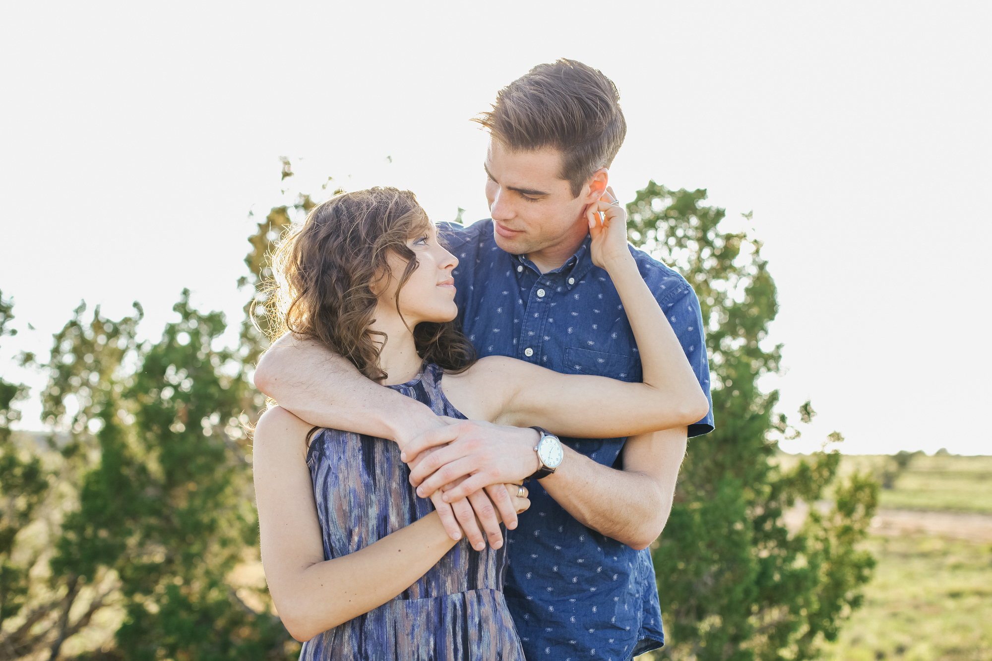 Jordan and Riley in the New Mexico desert for their shoot. 