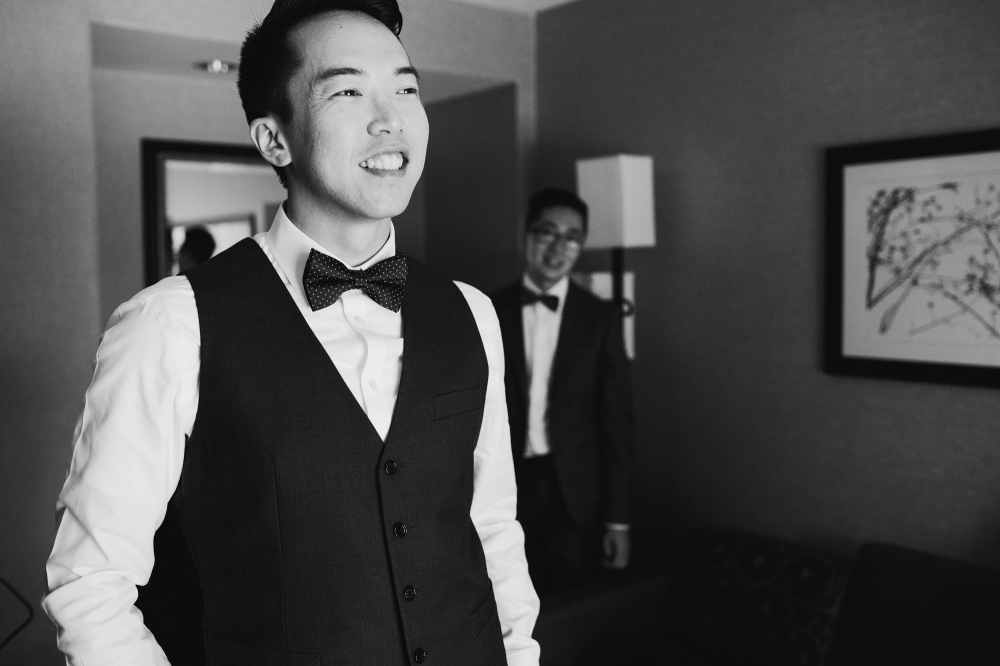 This is another photo of Mark during getting ready time.