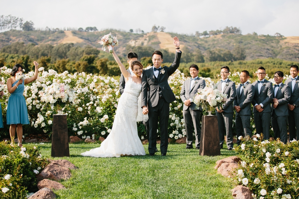 This is our favorite moment at this Gerry Ranch Camarillo wedding. They look so excited!
