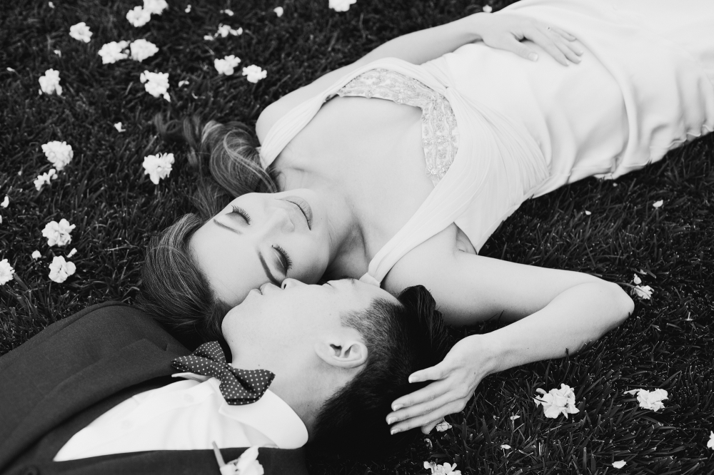 Just laying in the grass with some flower petals, like every other Saturday.