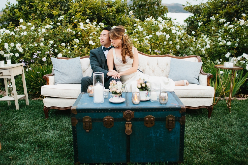 Yet more photos of the couple on the couch.