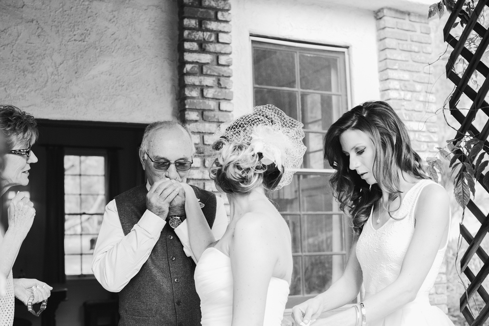 Here is a touching moment between the bride and her dad. 