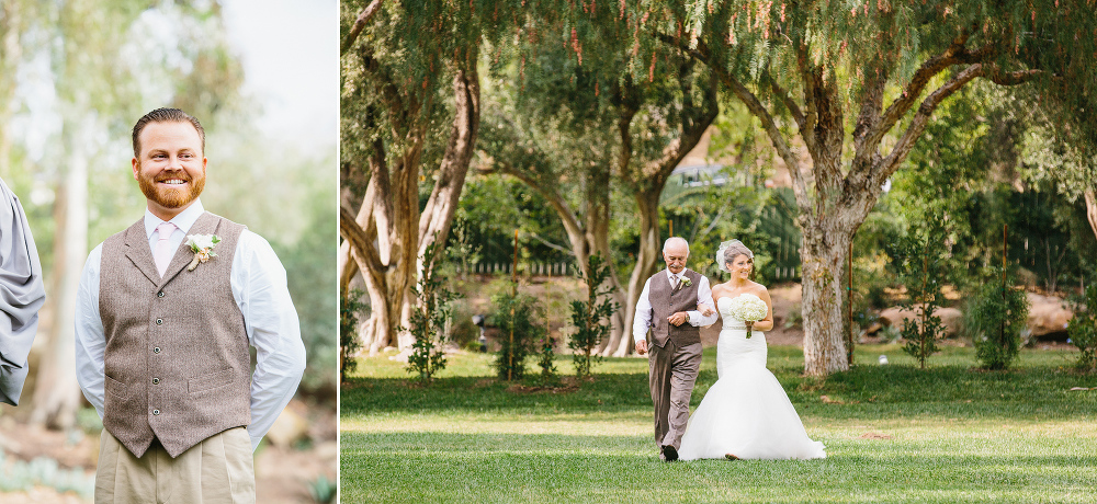 Here is a photo of Chris as Ewa walks down the aisle. 