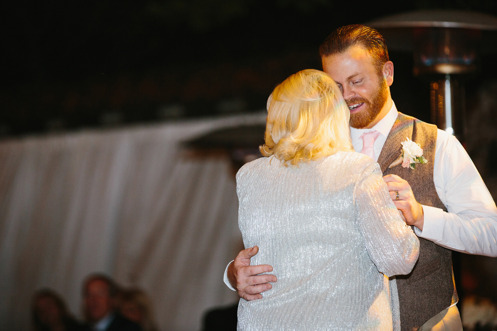 Here is a sweet photo of Chris and his mom during their dance. 