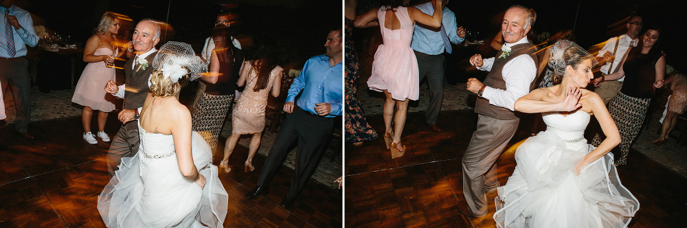 Here are photos of the bride and her dad dancing. 