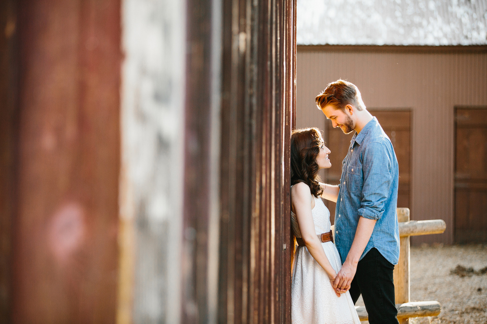 This is a photo of Laura and Karl at their engagement session. 