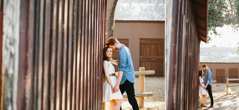 Here are photos of Laura and Karl leaning against a wall. 