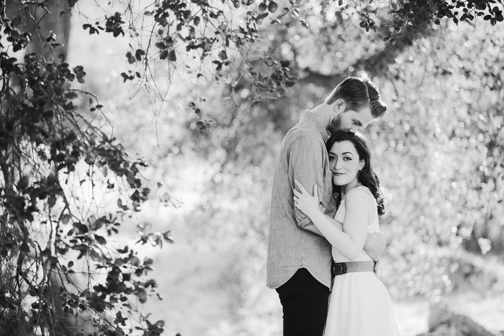 Here is a beautiful black and white photo from the couple