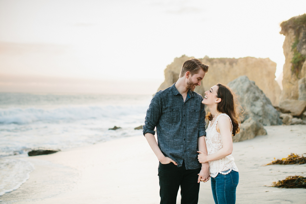 Laura and Karl looked so happy at their Malibu beach session. 