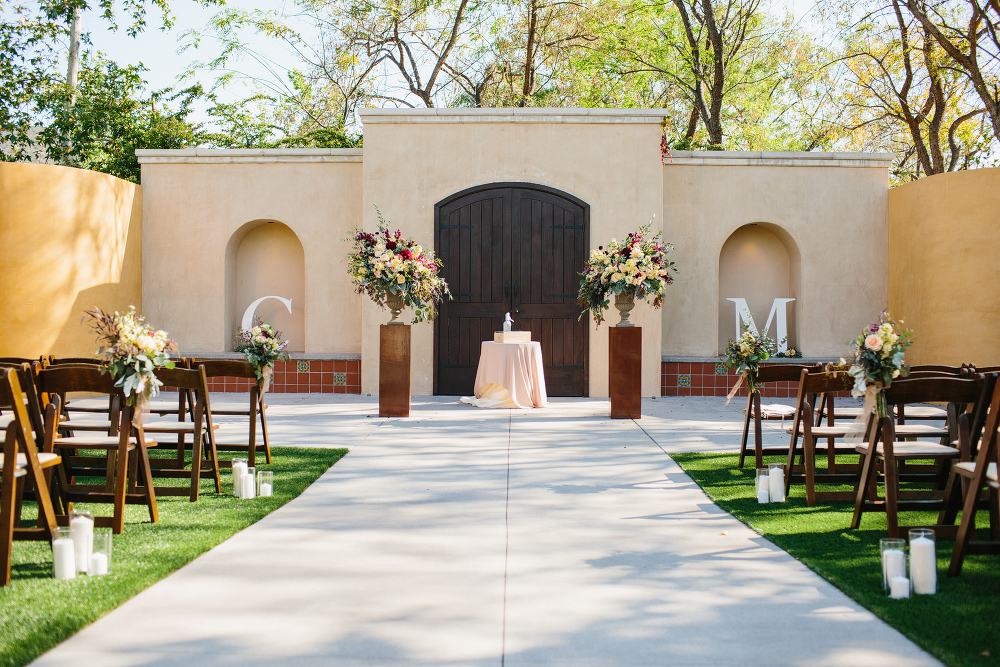 This is the ceremony area at Los Robles Greens in Thousand Oaks. 