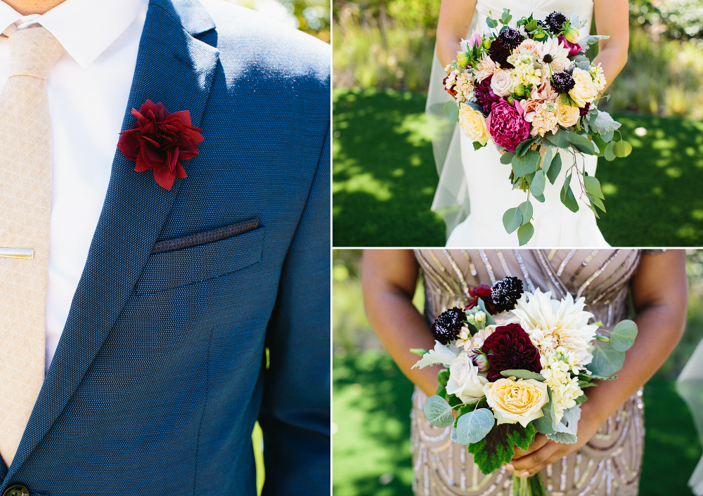 Here are close up images of the bridal flowers. 