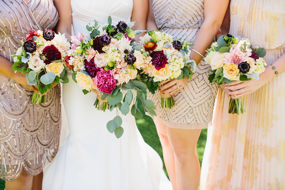 Here is a photo of the bride and bridesmaids