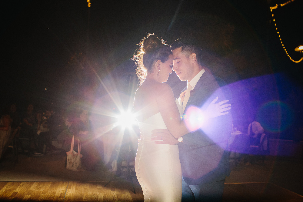 Here is a beautiful lit shot of the first dance. 