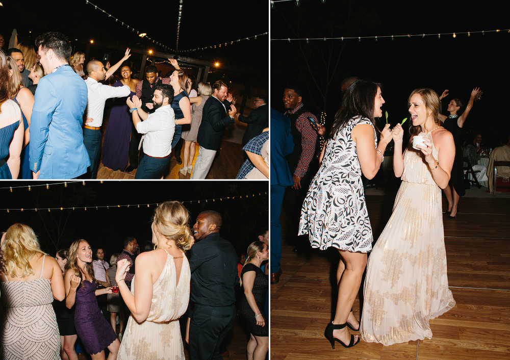 These photos are of the guests dancing at the reception. 