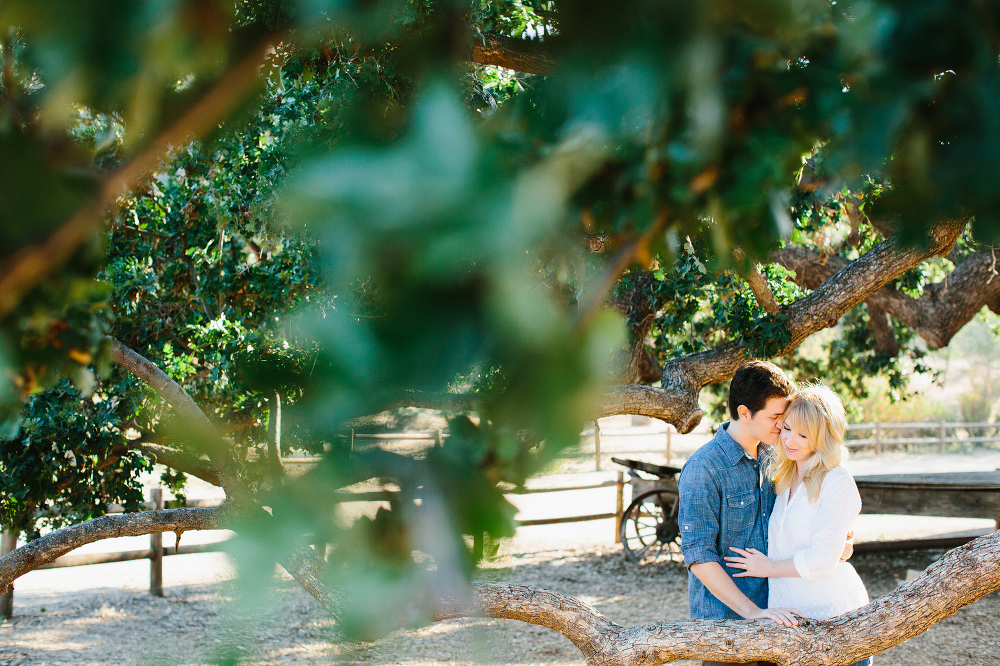 This is an image of Lauren and Alex at a Malibu Ranch. 