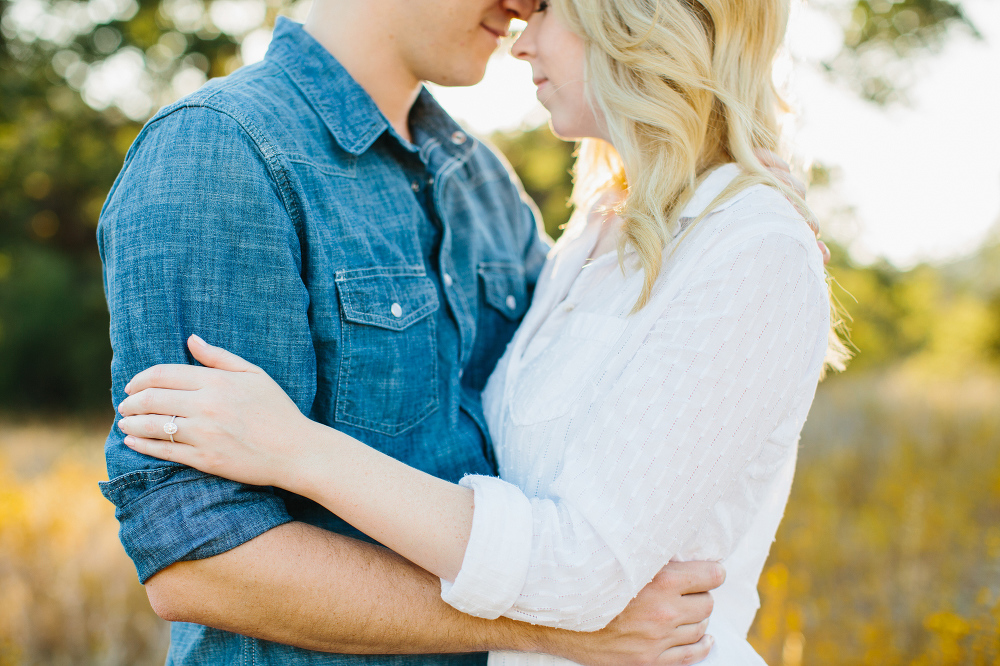 This is a close-up photo of the couple. 