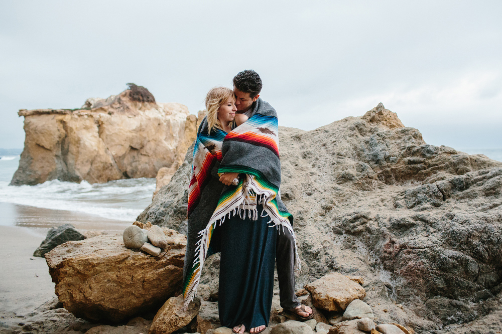 This is a photo of Lauren and Alex at the Malibu engagement session. 