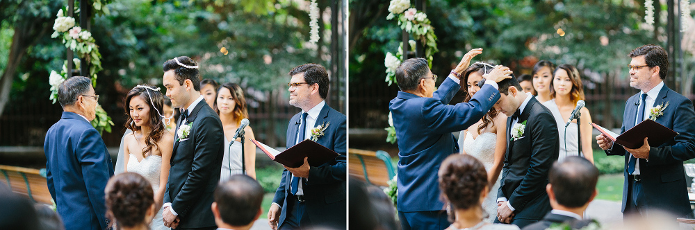 Photos of the Thai string ceremony. 