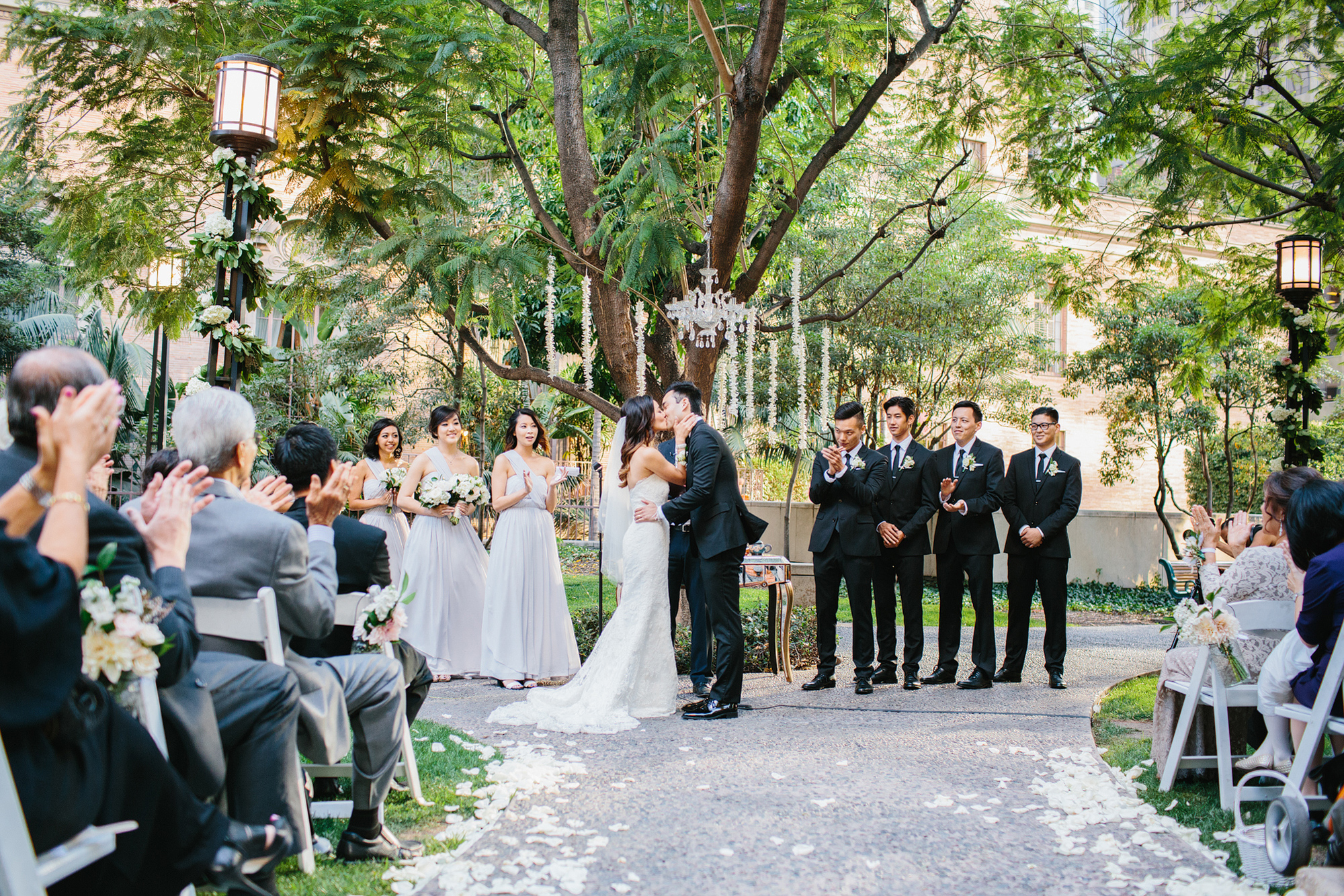 Annalisa and Will's first kiss as husband and wife. 