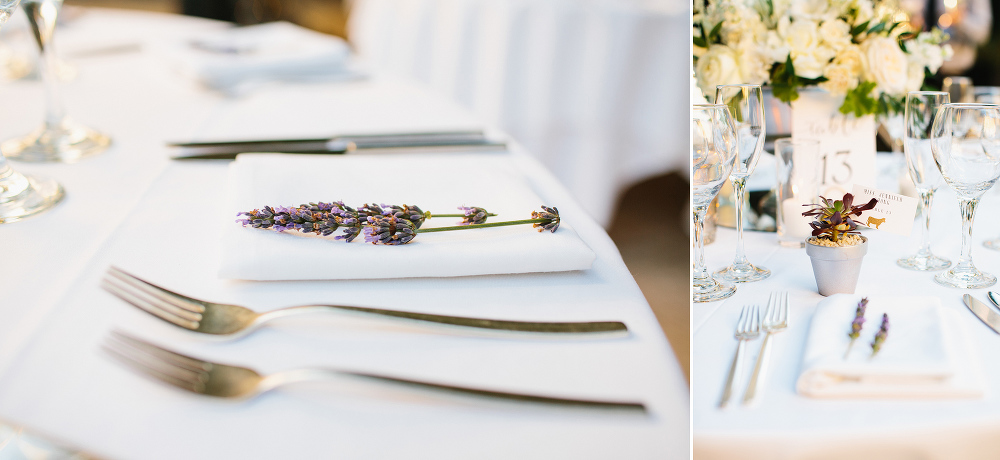 The favors and escort cards were cute plants. 