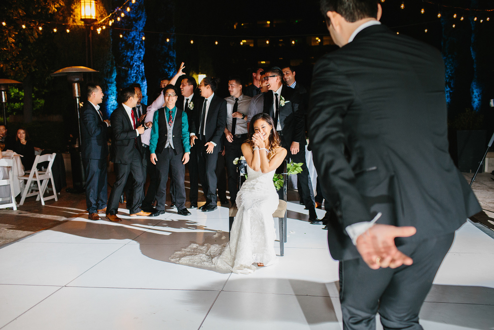 Will dancing to Annalisa for the garter toss. 