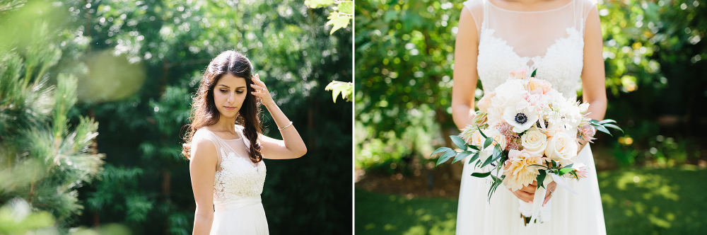 Photos of Cristina on her wedding day. 