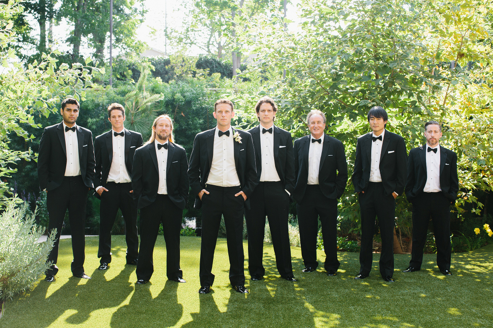 The groom and groomsmen. 