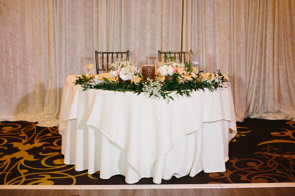 The sweetheart table. 