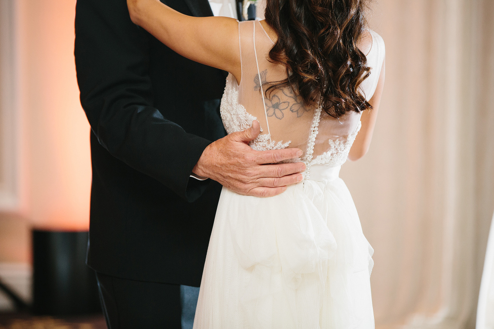 A beautiful photo of the father daughter dance. 