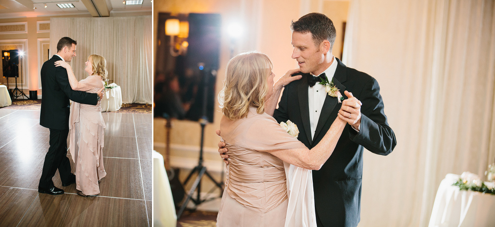 The groom also had a special dance with his mom. 