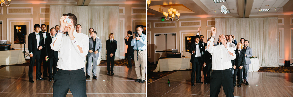 The garter toss. 