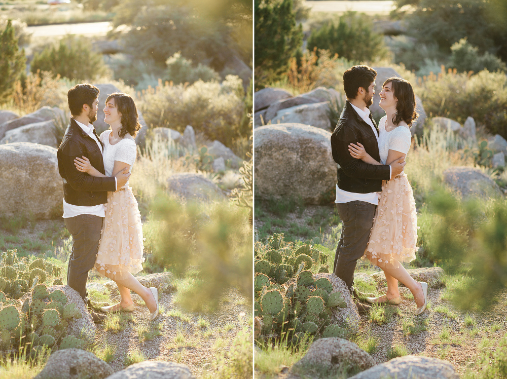 Jacqualine and Chris shot in Sandia Foothills in New Mexico.