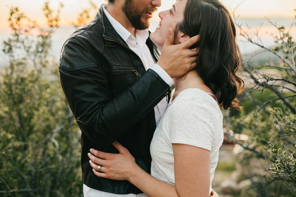 A romantic photo of Jacqueline and Chris. 