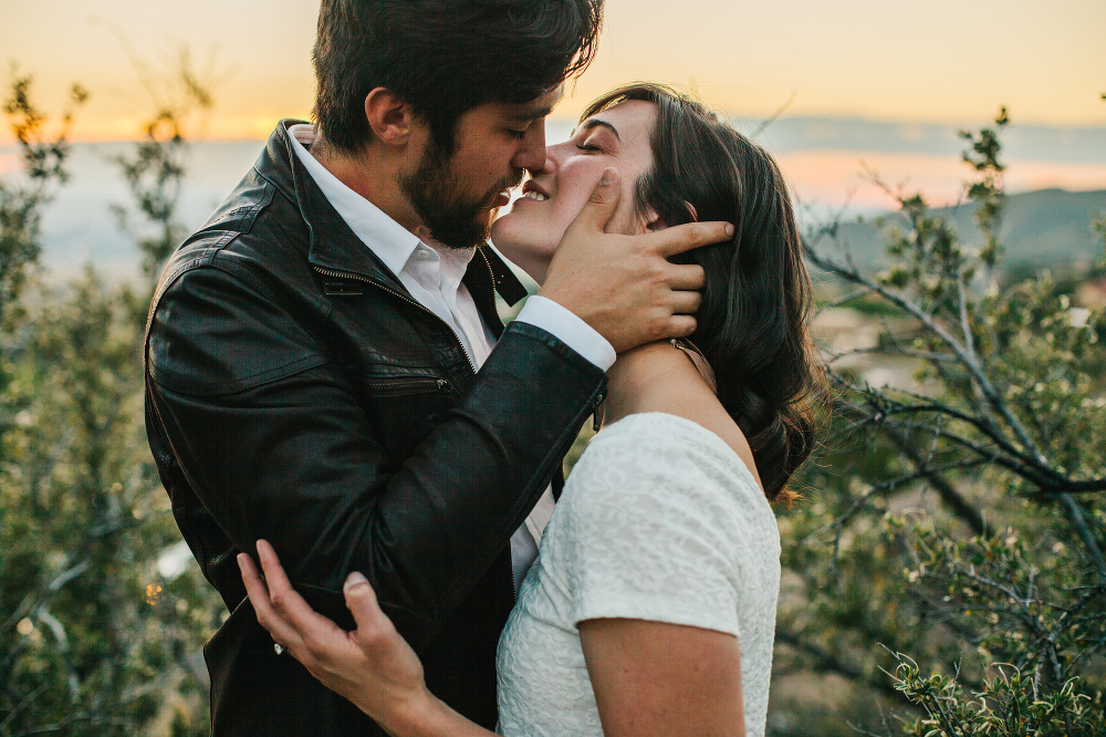 Jacqueline and Chris during sunset. 