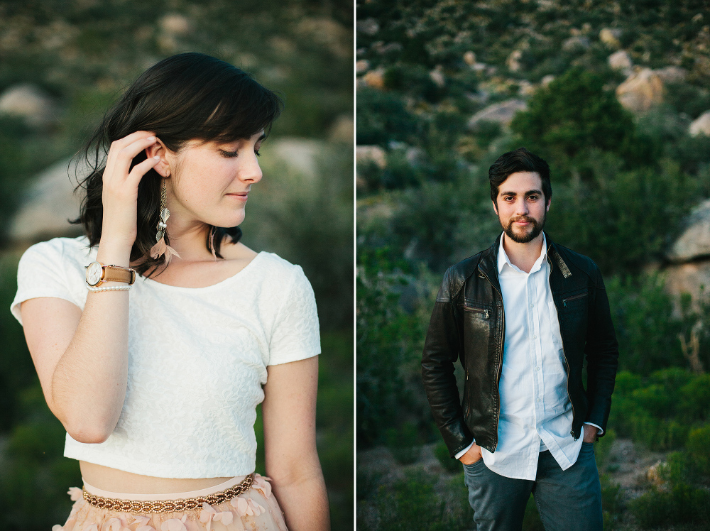 Individual portraits of Jacqueline and Chris. 