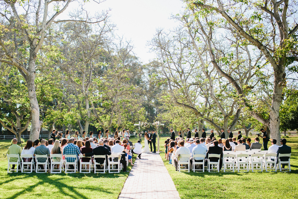 The beautiful ceremony space at Walnut Grove. 