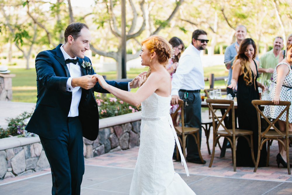 The bride and groom