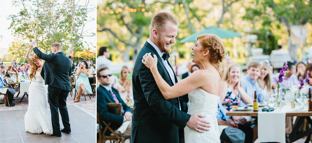 The bride also danced with each of her brothers. 