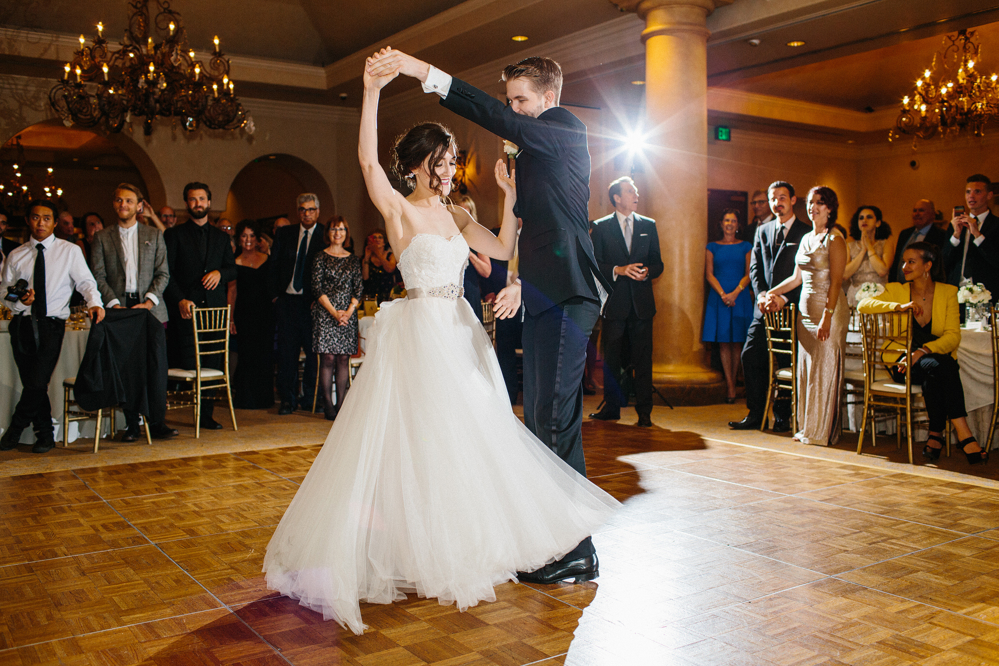 Laura spinning during the first dance. 