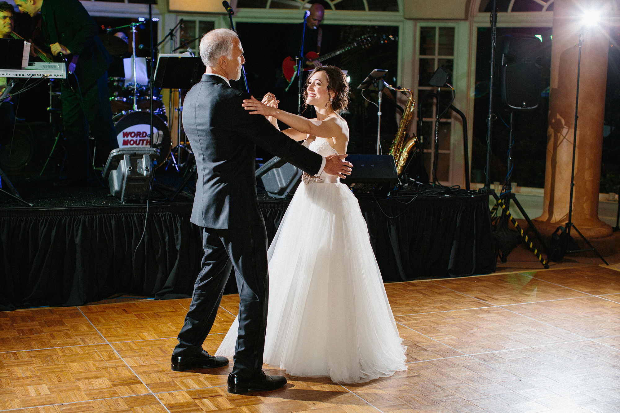 The bride also danced with her dad. 